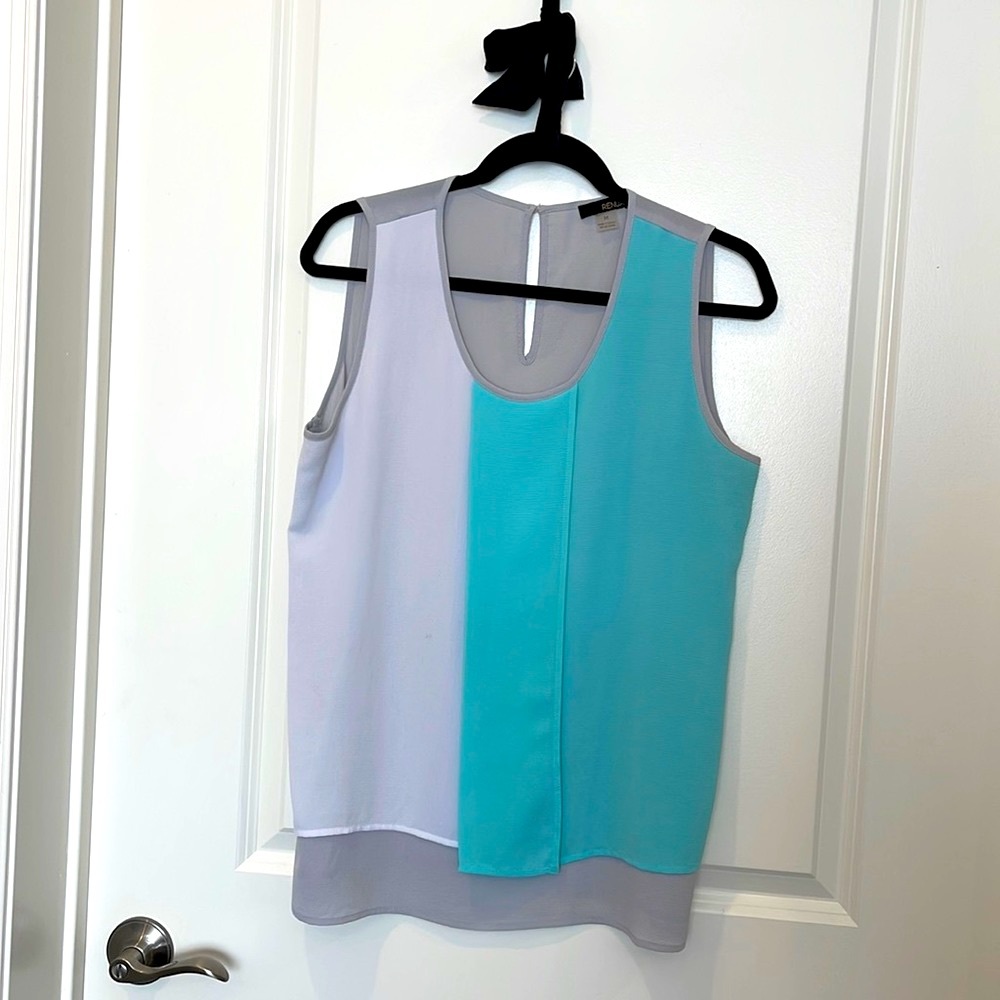 Renuar color block tank top- Medium
